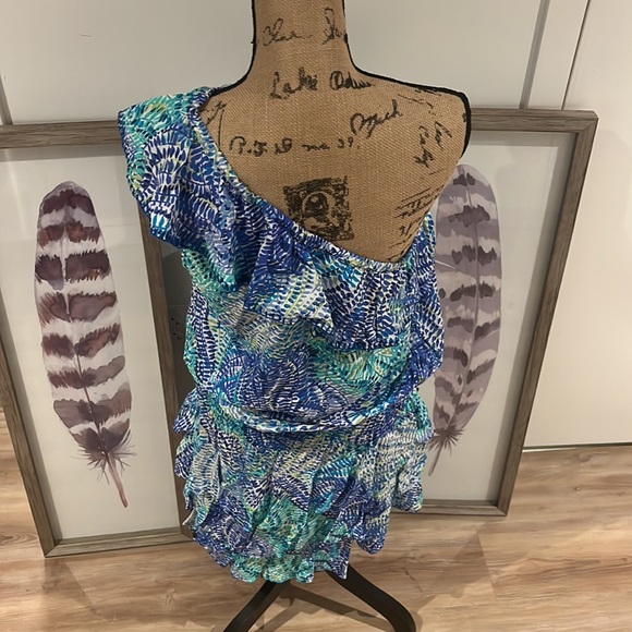 Lilly Pulitzer one shoulder dress HTF - Picture 7 of 11